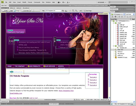 Adobe Dreamweaver Cs3 Website Templates