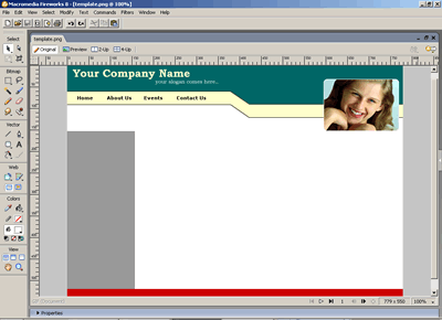 Template 67 [Personal/General] - Adobe Fireworks View
