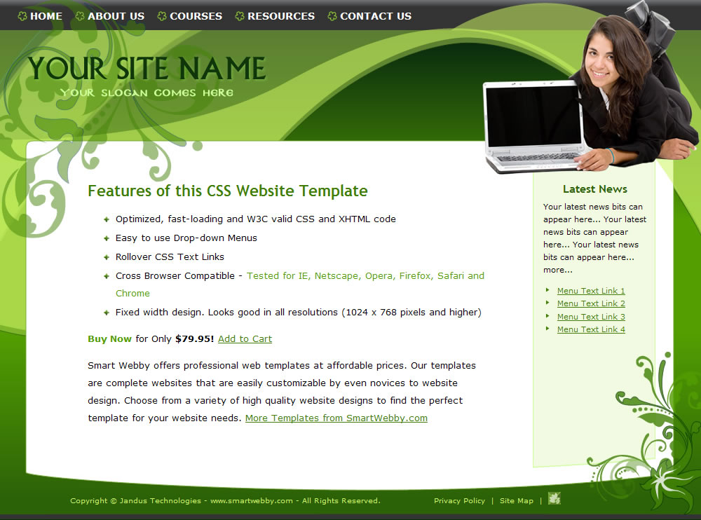 Go Green Elegant Template