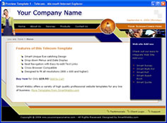 CSS dreamweaver template 1 - hi-tech/telecom