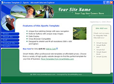 CSS dreamweaver template 2 - sports