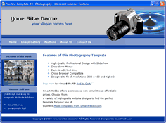 CSS dreamweaver template 83 - photography