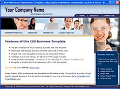 CSS dreamweaver template 121 - business